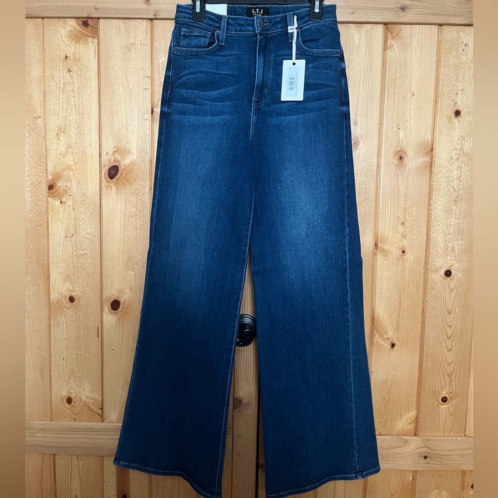 NWT LTJ Super High Waist Blue Wide-Leg Jeans